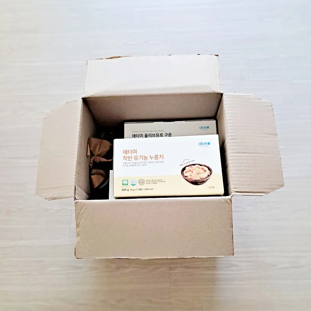 今回の買い物が宅配で送られてきた箱のイメージ画像
