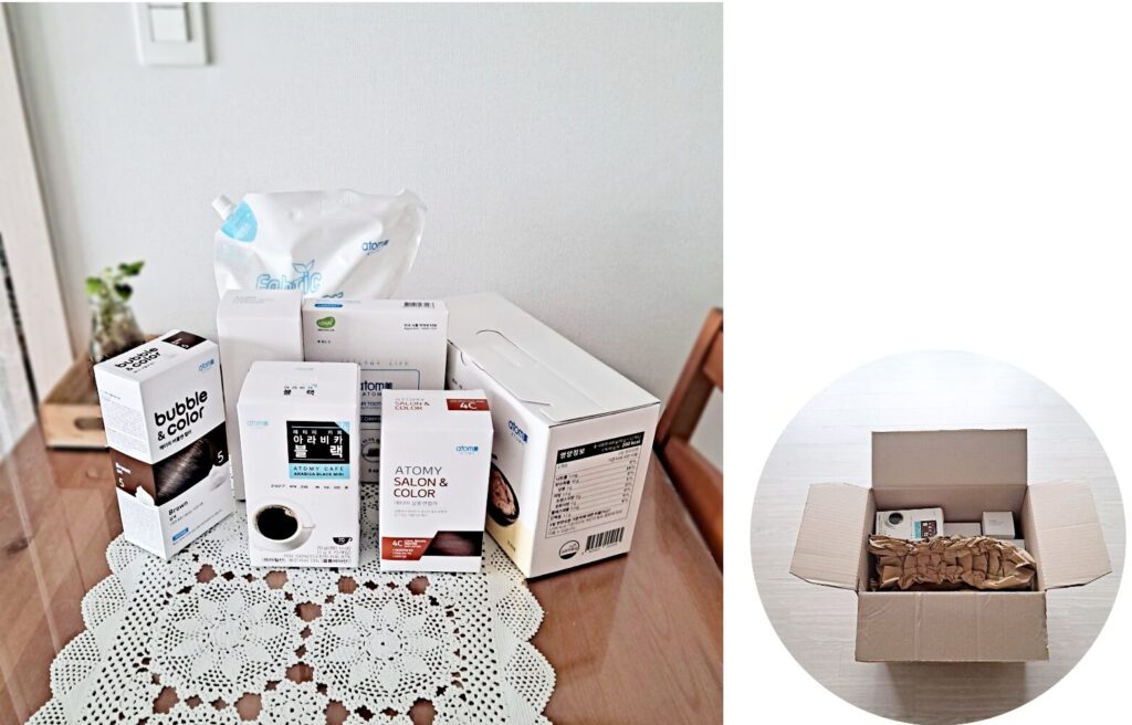 今回アトミコリアで買い物した商品の画像